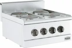 Combisteel Countertop Electric 4 Ring Boiling Top - 7178.0020