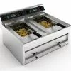 Combisteel Electric Twin Tank Counter Fryer 2x12 Litre 2x9Kw 400v - 7455.0945