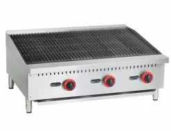 Empire 3 Burner Gas Countertop Chargrill Charbroiler 900mm Wide - EMP-RFS-36-R-OZ