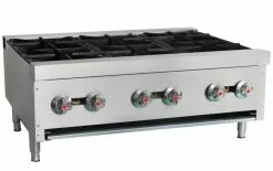 Empire 6 Burner Gas Cooking Boiling Hob Top - EMP-XRB-6-OZ-M