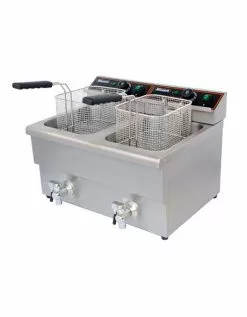 Blizzard Double Tank Electric Fryer (With Tap) - BF8-8