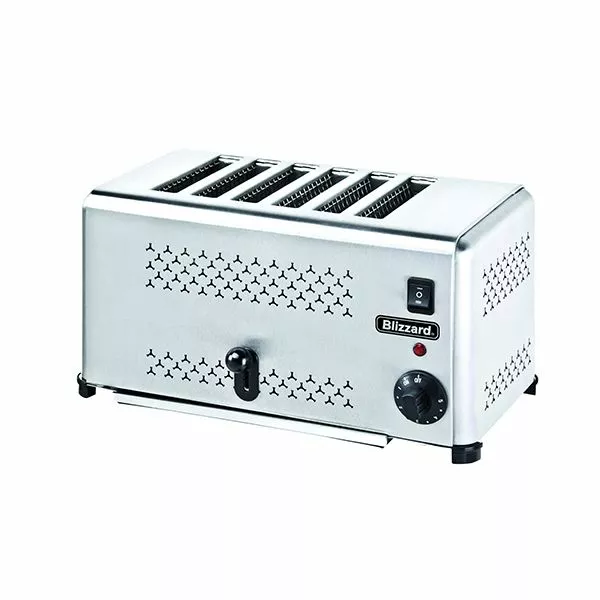 Blizzard Stainless Steel 6 Slot Toaster 2500W - B6ST 1 Blizzard Stainless Steel 6 Slot Toaster 2500W - B6ST