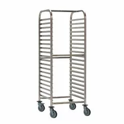 Bourgeat Double Gastronorm Racking Trolley 15 Shelves - P061