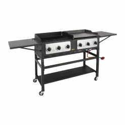 Buffalo 6 Burner Combi BBQ Grill And Griddle - CP240