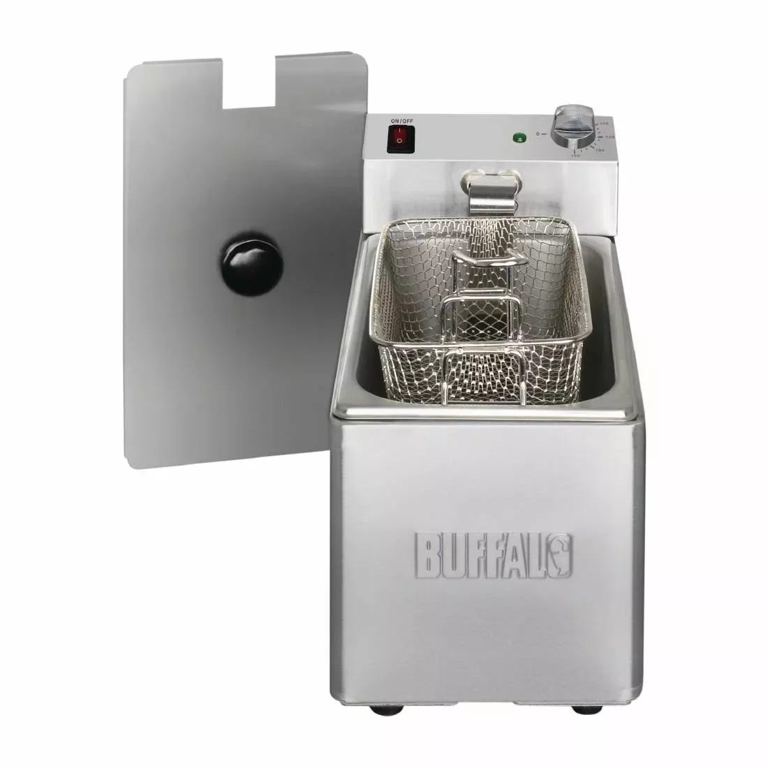 Buffalo Single Tank Single Basket 3Ltr Countertop Fryer 2kW - FC255 1 Buffalo Single Tank Single Basket 3Ltr Countertop Fryer 2kW - FC255