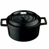 Combisteel Lava Cast Iron Casserole Pan Black 32cm Diameter - 7013.2915