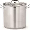 Combisteel Stainless Steel Deep Stock Pot With Lid 25 Litre - 7501.0020