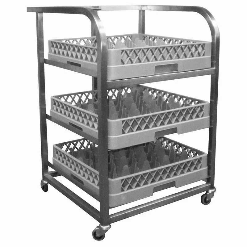 Craven St/Steel Glass Tray Trolley - DN596 1 Craven St/Steel Glass Tray Trolley - DN596