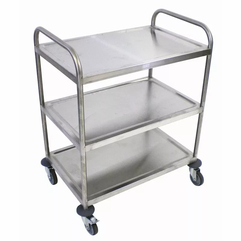 Craven Stainless Steel 3 Tier Clearing Trolley 1 Craven Stainless Steel 3 Tier Clearing Trolley