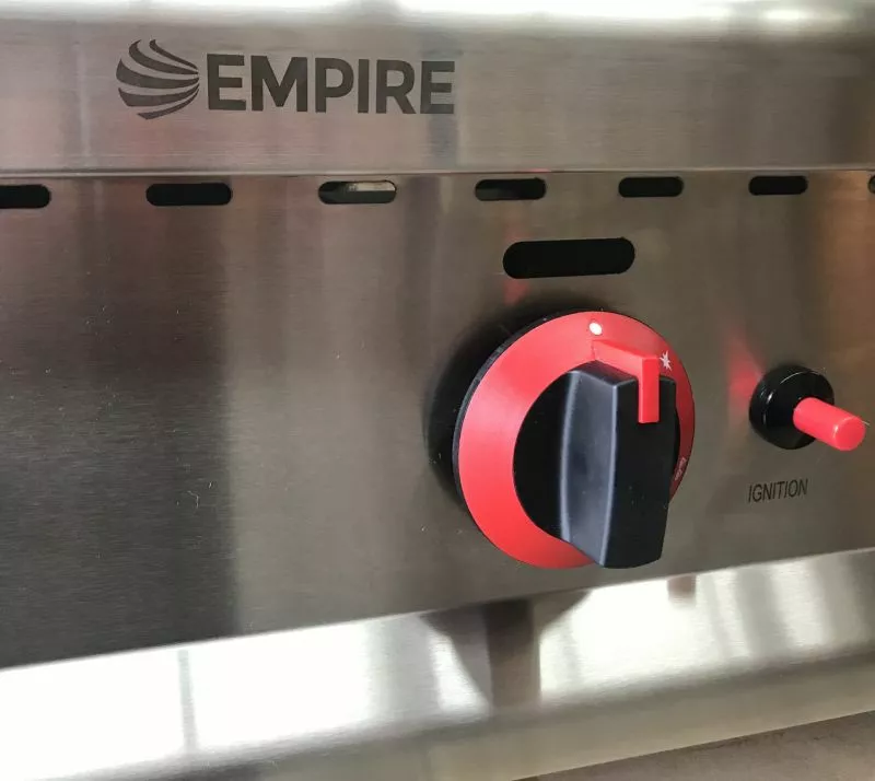 Empire 2 Burner Gas Griddle 650mm Wide - EMP-GD650 2 Empire 2 Burner Gas Griddle 650mm Wide - EMP-GD650 - Image 2