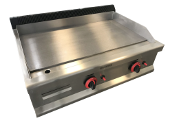 Empire 2 Burner Gas Griddle Chrome Plated 800mm Wide - EMP-GD800-CHROME