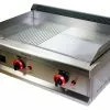 Empire 2 Burner Gas Griddle Half Flat Half Ribbed 800mm Wide - EMP-GD800-RIB