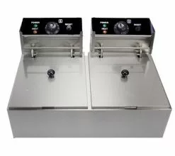 Empire 2 X 6 Litre Economy Double Countertop Commercial Deep Fat Fryer - EMP-EEDF-6L