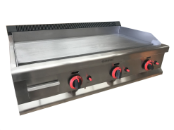 Empire 3 Burner Gas Griddle Half Flat Half Ribbed 950mm Wide - EMP-GD950-RIB