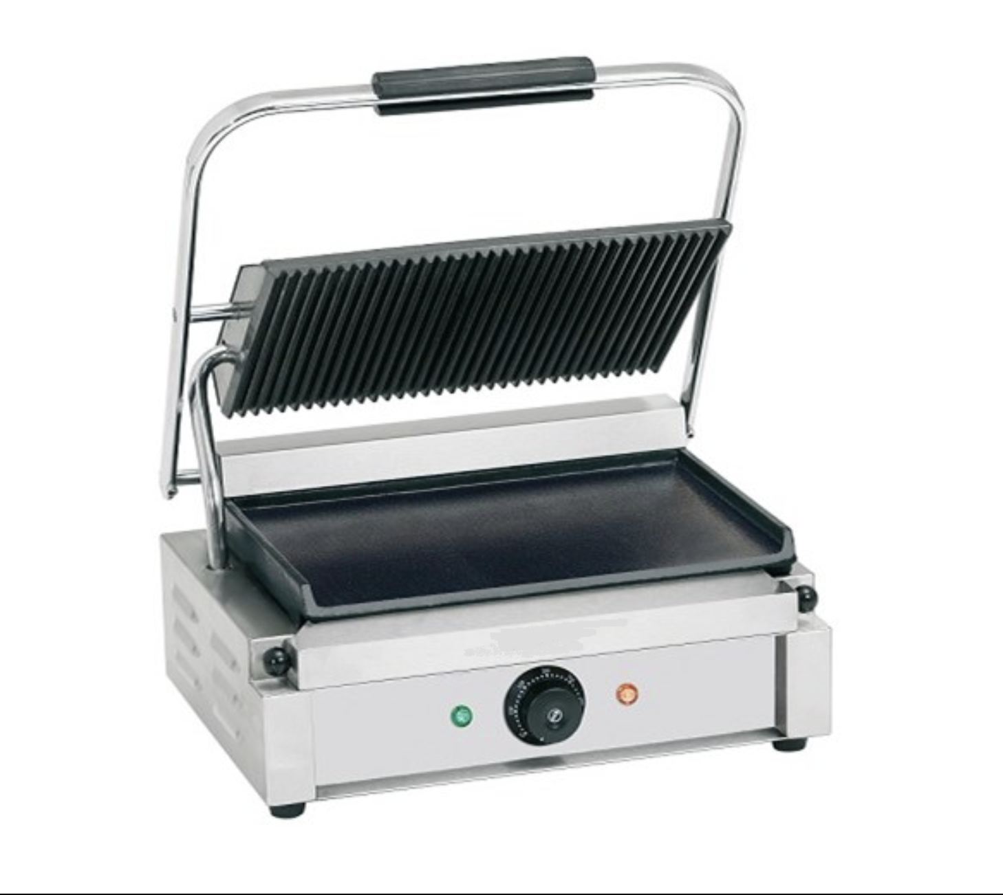 Empire Large Contact Panini Grill Ribbed Top Flat Bottom - EMP-GH811L 1 Empire Large Contact Panini Grill Ribbed Top Flat Bottom - EMP-GH811L