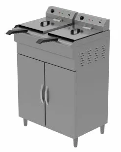Empire Twin Tank Electric Free Standing Fryer 2 X 12 Litre - EMP-FSEF-10V-2