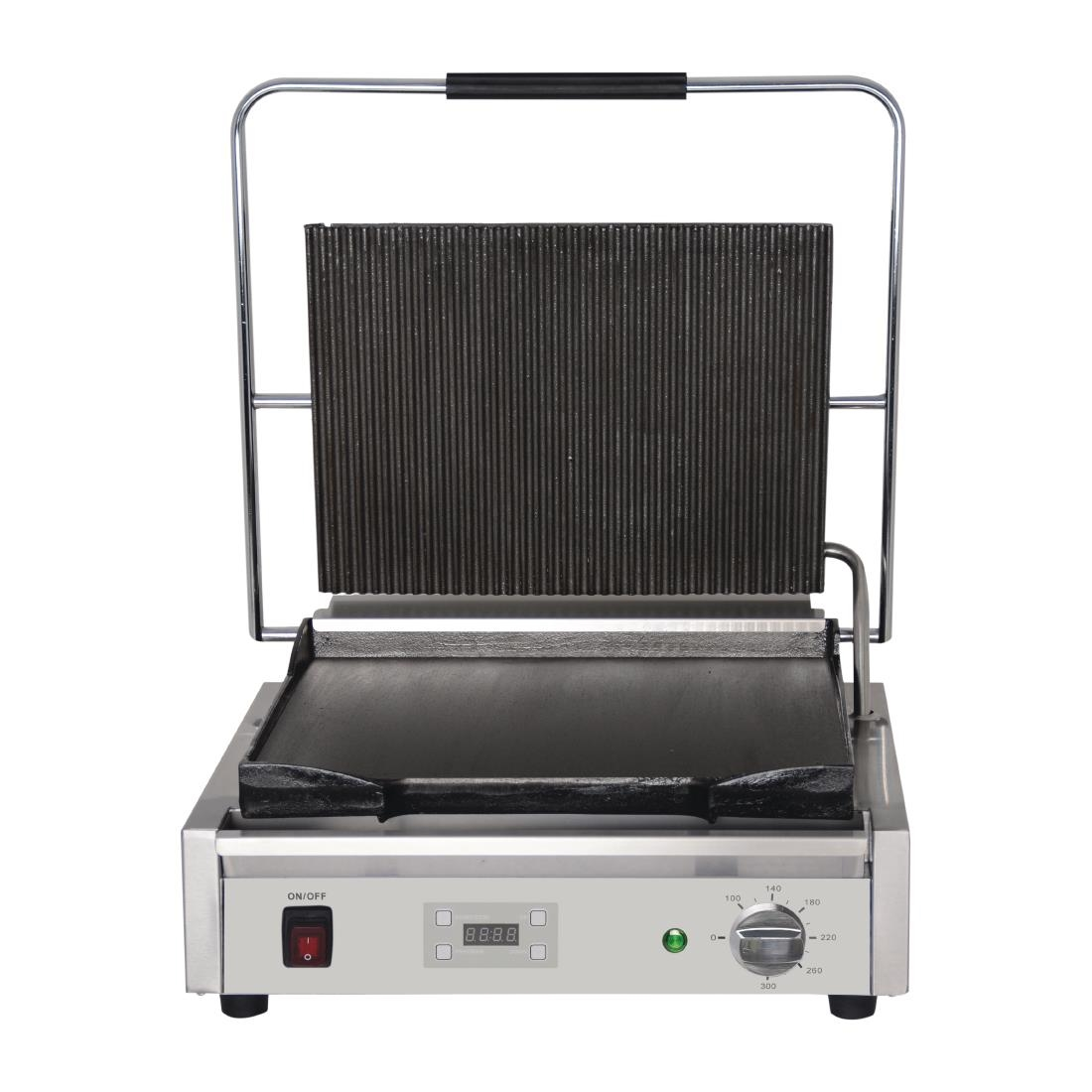 Buffalo Large Ribbed Top Contact Grill - FC382 1 Buffalo Large Ribbed Top Contact Grill - FC382