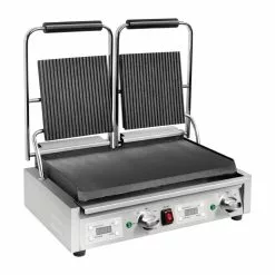 Buffalo Double Ribbed Top Contact Grill - FC385