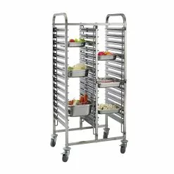 IMettos Racking Trolley 30 Shelves Double Row For GN Pan1/1 - 301008
