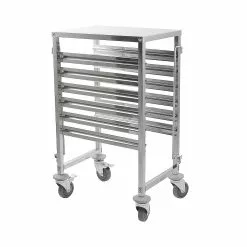 IMettos Racking Trolley 6 Shelves With Work Table Top For GN Pan 1/1 - 301010