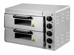 IMettos Twin Deck Stainless Steel Electric Pizza Oven 16 Inch - 171001