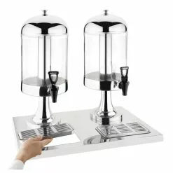 Olympia Double Juice Dispenser With Drip Tray - J184 -Cooking Equipment shop j184 juicedispenser15B25D