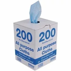 Jantex All-Purpose Antibacterial Cleaning Cloths Blue (200 Pack) - DN843