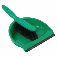 Jantex Soft Dustpan And Brush Set Green - CC933