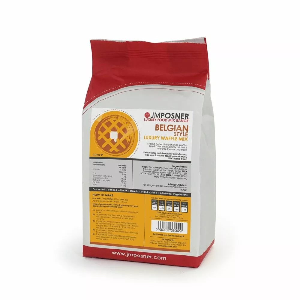 JM Posner Finest Belgian Style Waffle Mix 1 JM Posner Finest Belgian Style Waffle Mix