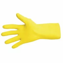 MAPA Vital 124 Liquid-Proof Light-Duty Janitorial Gloves Yellow Extra Large - FA292-XL