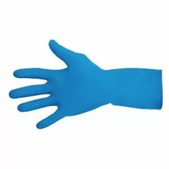 MAPA Vital 165 Liquid-Proof Food Handling Gloves Blue Medium (Pack Of 10) - FA293-M