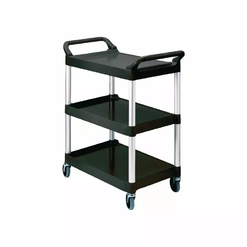 Rubbermaid Compact Utility Trolley Black 1 Rubbermaid Compact Utility Trolley Black