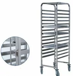 Empire Stainless Steel Baking Tray Trolley 600x400mm - BT-15