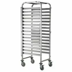 Empire Stainless Steel GN 15 Tier Trolley