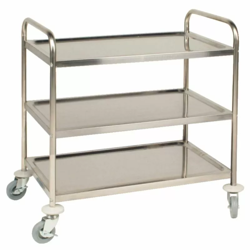 Vogue 3 Tier Clearing Trolley Medium - F994 1 Vogue 3 Tier Clearing Trolley Medium - F994