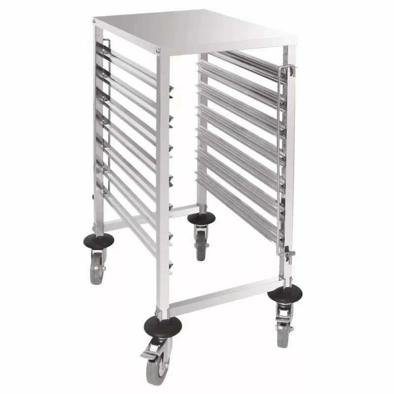 Vogue Gastronorm Racking Trolley 7 Level - GG498 1 Vogue Gastronorm Racking Trolley 7 Level - GG498